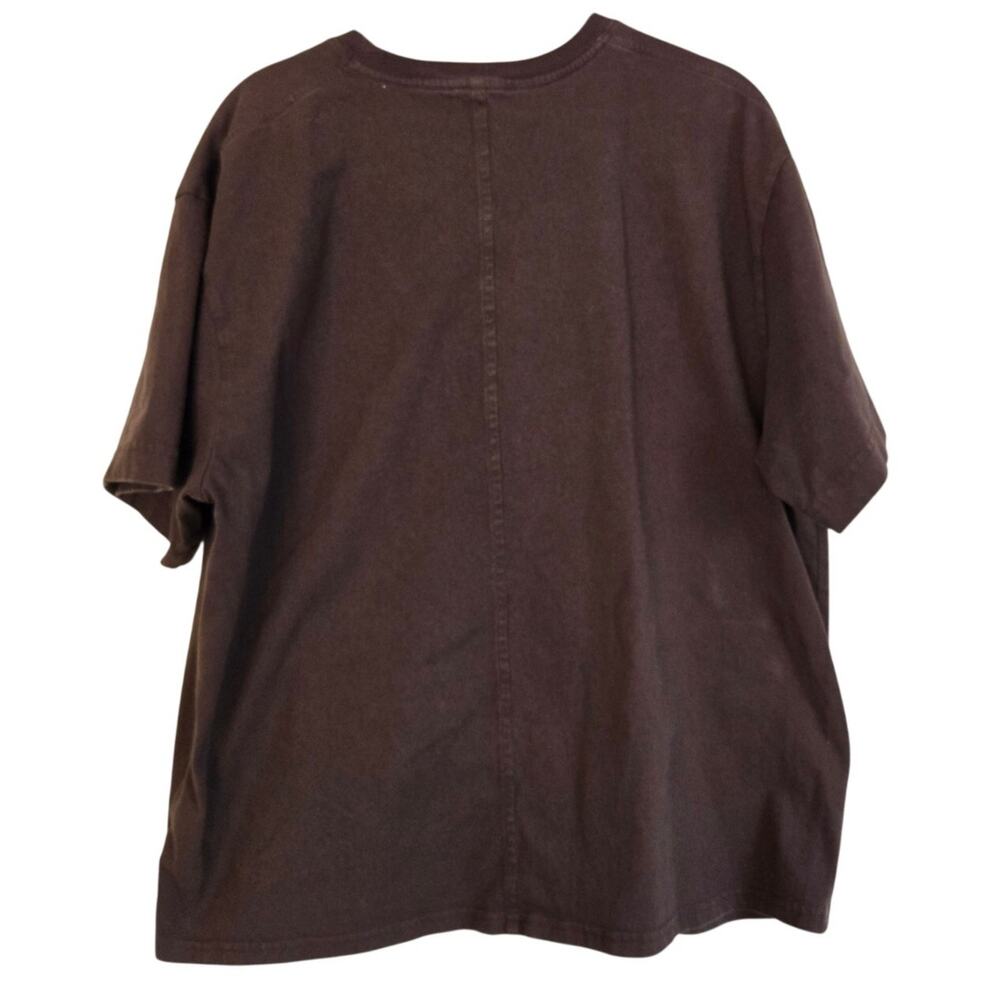 Madewell Minimalist Faded Dark Brown Crewneck T‑Shirt Relaxed Boxy Fit Women’s L - Picture 2 of 8